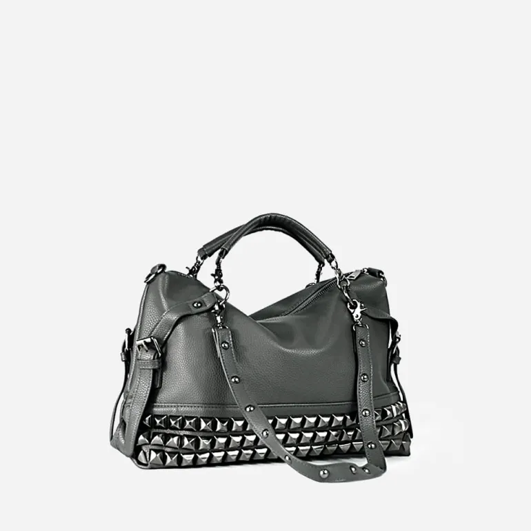 Sac à main clouté en cuir pour femme^Sac Bandoulière Best Sale