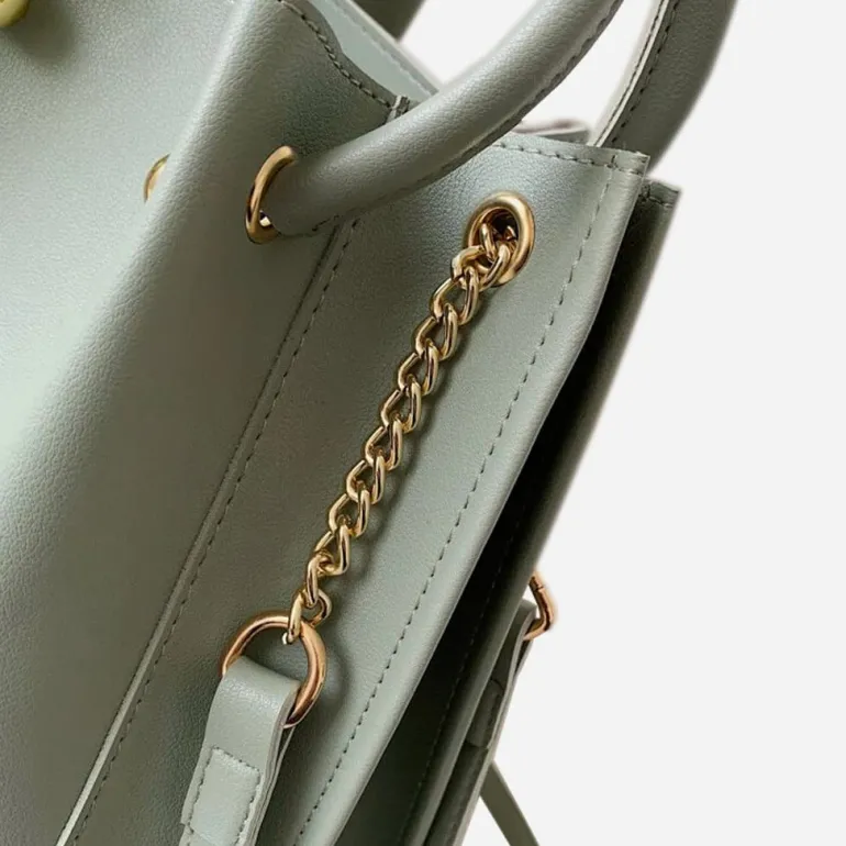 Sac à main plissé façon sac seau avec chaîne et dorure^Sac Bandoulière Store