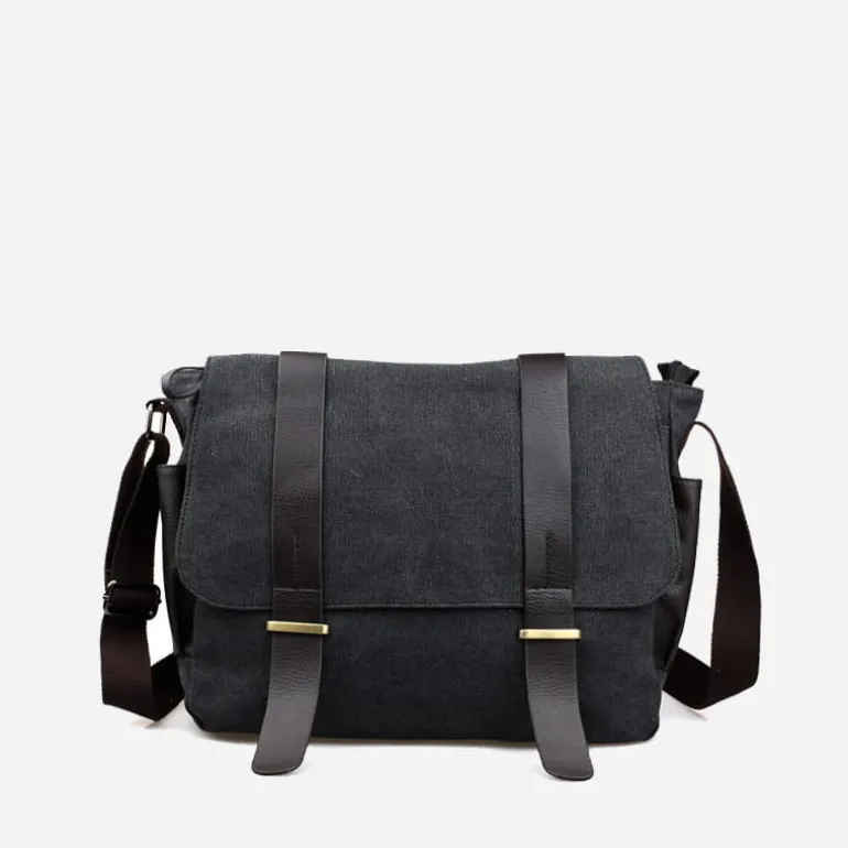 Sac besace bandoulière toile et cuir^Sac Bandoulière Fashion