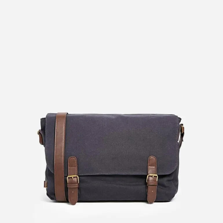 Sac besace tissu avec garniture cuir^Sac Bandoulière Best