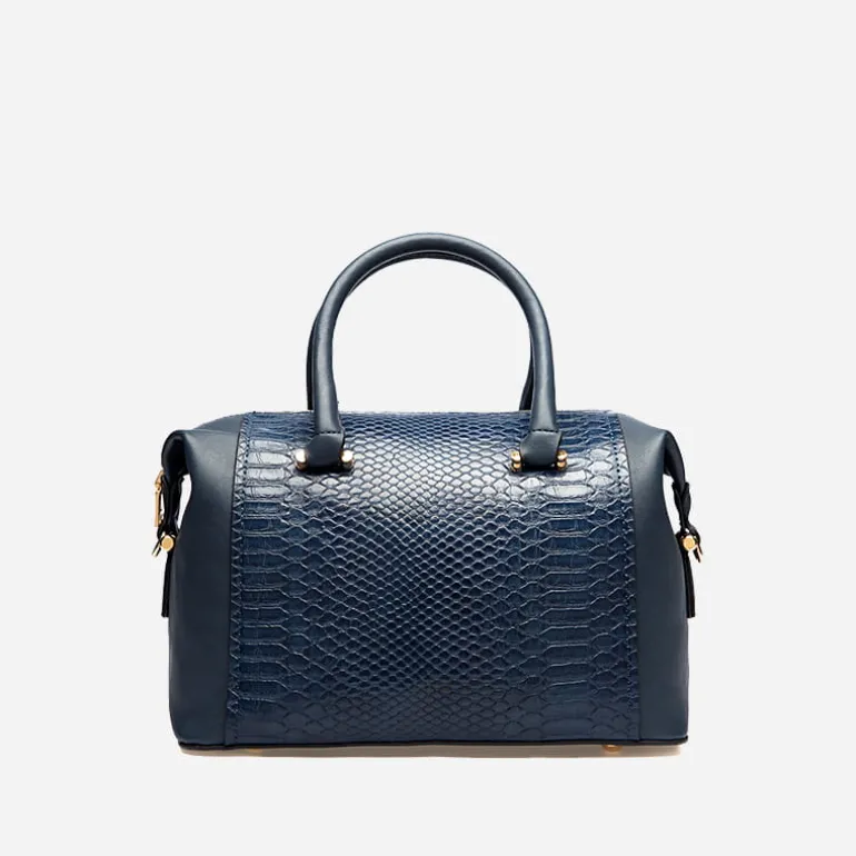 Sac bowling bi-matière cuir croco^Sac Bandoulière Best