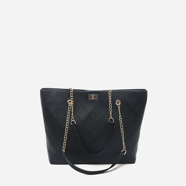 Sac cabas à chaîne cuir petits grains ou matelassé^Sac Bandoulière Discount