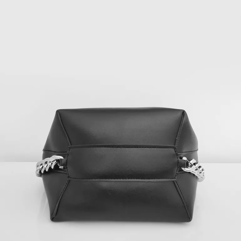 Sac cabas avec anse bandoulière et chaîne décorative^Sac Bandoulière New