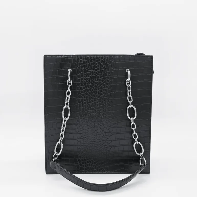 Sac cabas portrait façon cuir croco^Sac Bandoulière Best