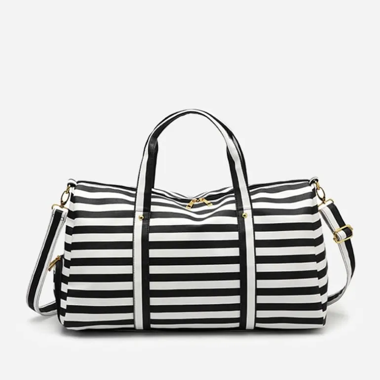 Sac voyage ou weekend avec imprimé marinière^Sac Bandoulière Cheap